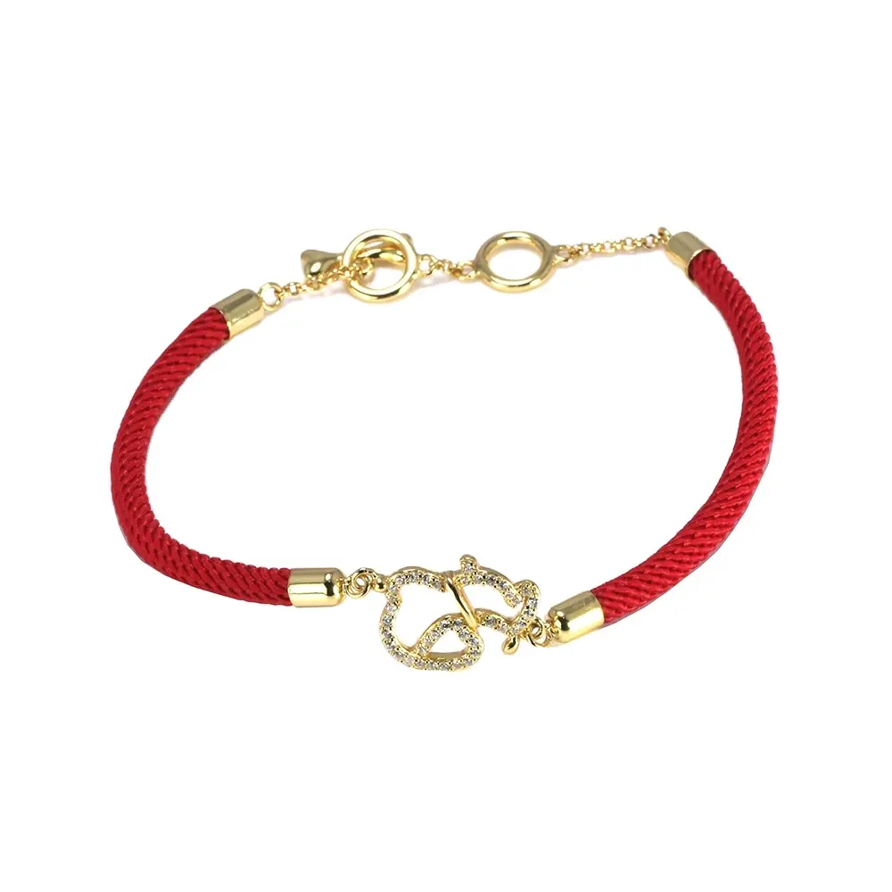 Ethnic Red Rope Bracelets 925 Sterling Silver Chinese Zodiac Charm Bracelets For Women Fine Jewelry Best Gift