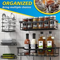 Maßgefertigter Hochwertiger Edelstahl Wandmontierter Bohrerfreier Selbstklebender Badezimmer-Duschorganizer Regal