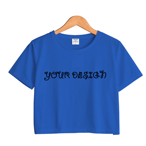<span class=keywords><strong>Donna</strong></span> Pianura Bianco <span class=keywords><strong>100</strong></span> Del <span class=keywords><strong>Cotone</strong></span> Crop Top di Fitness Vestiti di Sport Delle Signore Lavorato A Maglia Crop Top T Shirt per la Stampa Logo Personalizzato - Product Image 5
