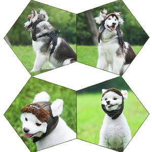 Atacado chapéu de piloto de couro, chapéu quente de couro para cães pequenos, animais de estimação, produto engraçado cosplay, presente de halloween, acessórios para cachorro - Product Image 5