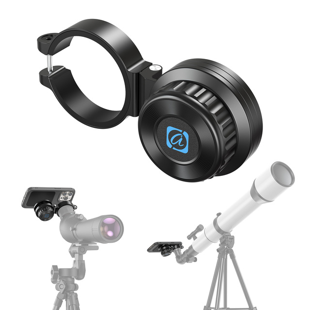 APEXEL Magnetic Telescope Phone Adapter, Telescope Mount for Mobile Phone Holder for Spotting Scope