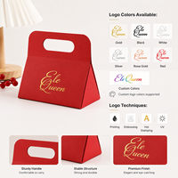 Boîte Cadeau Pliable Triangulaire en Gros, Boîte en Papier Personnalisable avec Logo, Écologique, pour Mariage, Bonbons, Bijoux, Faveurs de Fête