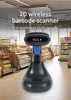 Escáner de Códigos de Barras Inalámbrico de Mano 2D, Lector de Códigos QR Bidimensionales para Pantallas de Teléfonos Móviles