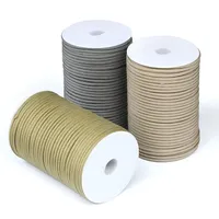 Cordon tressé léger 7 brins de 4 mm x 100 m pour bracelet, survie d'urgence en extérieur, EDC, camping et attache
