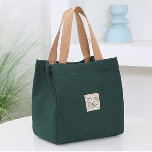 DICHOS sac à main femmes petit Style coréen japonais épaissi Oxford toile sac repas sac de transport maman épicerie fait - Product Image 4