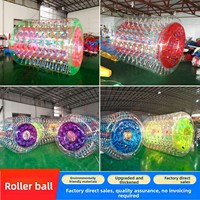 Balle de marche aquatique gonflable épaissie en PVC, transparente, diamètre 2m, modèle Guangzhou HJY052002