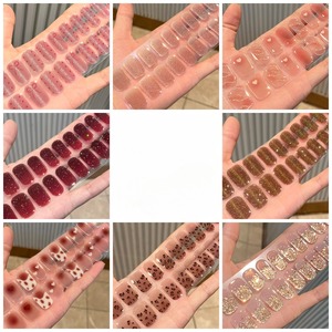 Pegatinas de Gel Súper Brillantes para Uñas, 20 Unidades, Envolturas de Uñas Semicuradas, Calcomanías de Uñas con Esmalte de Gel UV - Product Image 4