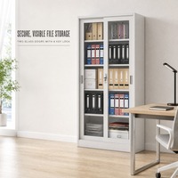 Armoire de rangement de documents commerciale ignifuge à 3 tiroirs, mécanique et moderne, avec serrure à clé – Récupération efficace des documents, en métal robuste pour la maison