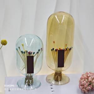 بيع بالجملة حجم مخصص في برطمان زجاجي لموقد الشموع والعصي المطابقة Cloche - Product Image 4