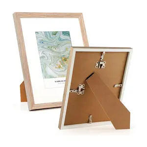 Nórdico elegante grande personalizado A3 A4 carvalho photo frame Moldura de madeira maciça photo frame