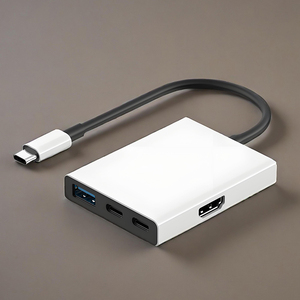 Station d'accueil Type C 4 en 1 avec sortie 4K pour ordinateur portable, adaptateur de charge USB 3.0 2.1, multi-ports, en alliage d'aluminium, en stock - Product Image 3