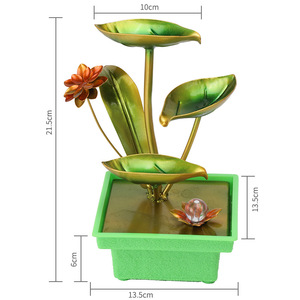 <span class=keywords><strong>Stagno</strong></span> di loto in ferro battuto moderno di lusso da tavolo fontana levigata morbido soggiorno ufficio casa bella circolazione al chiaro di luna - Product Image 2