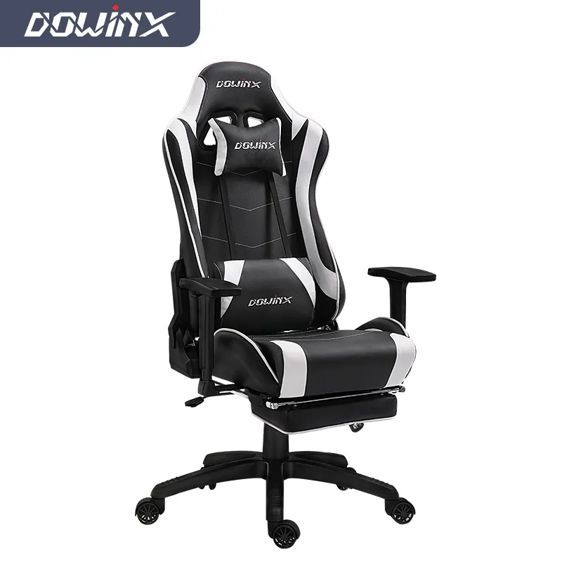 Pu Leather Office Chair Armrest And Headrest Racing Style High Back Gaming Chair Gaming Chair 1 Piece Free Shipping
