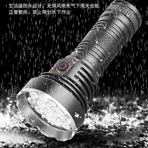 Lampe de poche portative rechargeable à LED en alliage d'aluminium, éclairage extérieur portable haute puissance, série W5201 - Product Image 2