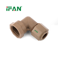 Raccords PPR IFAN pour l'alimentation en eau, matériaux de plomberie, raccords à pousser PP-R 20-63mm, coudes, tés, raccords rapides pour tuyaux PPR