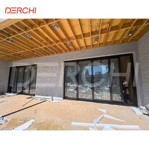 DERCHI NFRC 맞춤형 모던 멀티 패널 파티오 슬라이딩 도어 5+27A+5mm 이중 강화 유리 외부 알루미늄 슬라이딩 도어 - Product Image 2