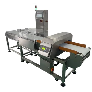 Báscula automática para verificación de peso de vegetales con detector de metales LCD y rechazador, con cinta transportadora industrial - Product Image 5