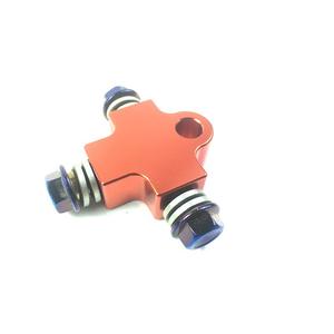 Sistema de Frenos de Disco Doble de Alto Rendimiento con Calibradores Izquierdo y Derecho y Adaptador de Manguera de Tres Vías para Motocicletas - Product Image 3
