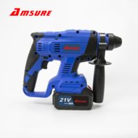 Marteau perforateur rotatif sans fil rechargeable 21V Lithium SDS Plus AMCHD5401 4-en-1 avec batterie 4.0Ah, perçage max. 28mm