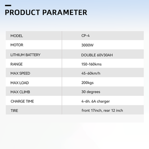 2026 miễn phí vận chuyển điện Chopper 3000W 60V 30A điện Scooter citycoco cho người lớn EEC Chopper Xe tay ga - Product Image 6