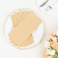 Essuie-mains jetables Couleur Serviettes environnementales Serviette Tissue Linen Feel Airlaid Serviettes en papier