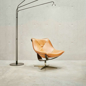 Muebles de Sala de Estar de Alta Gama, Sillón Reclinable Giratorio de Metal de Diseño Moderno, Sillón Europeo para Sala de Estar, para Villa y Bar - Product Image 6