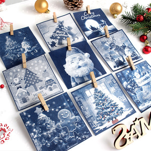 Kit de cyanotype sur le thème de Noël, best-seller transfrontalier, film de Noël original, ensemble complet, papier <span class=keywords><strong>photo</strong></span>, DIY fait main - Product Image 4