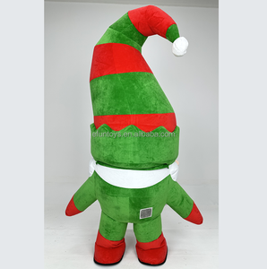 Usine Efun de Noël Nouveau Costume de Mascotte de Père Noël Gonflable Costume de Père Noël Costume Cosplay <span class=keywords><strong>Elfe</strong></span> pour Adulte - Product Image 3