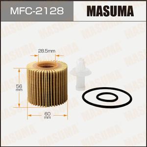 Filtro de Aceite Automotriz MASUMA MFC-2128, Medio Filtrante Duradero, Distribución de Piezas a Granel para <span class=keywords><strong>ASTON</strong></span> <span class=keywords><strong>MARTIN</strong></span> - Product Image 3