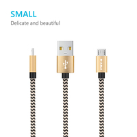 Accessoires pour téléphone, câble de charge USB-A vers Micro 5V, nylon tressé, haute qualité, charge rapide, câble de données USB pour plusieurs appareils