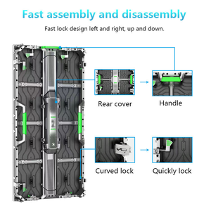 Pantalla LED para exteriores P2.6 P2.9 P3.91, gabinete de aluminio fundido a presión de 500*1000 mm, alto brillo, 3840 Hz, para eventos y espectáculos en escenario - Product Image 6