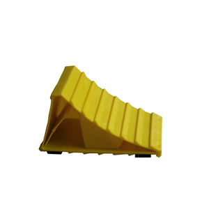Hot Sales Trailer Standard Large <b>Plastic</b> Heavy Duty HDPE Wheel Chock for Truck Trailer - Product Image 1