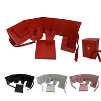 Boîte surprise créative rotative pour Noël et anniversaire, emballage cadeau unique en forme de LOVE 3D