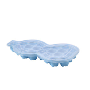 Moule à glace en silicone en forme de calebasse, 21 cavités, congélation rapide, démoulage facile, pour la fabrication de glaces maison DIY - Product Image 5