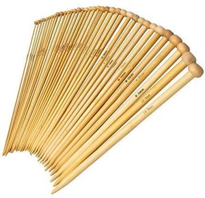 36 PIÈCES Aiguilles À Tricoter En Bambou Ensemble Unique Pointu Carbonisé Aiguilles À Tricoter pour Créatif Fait Main BRICOLAGE - Product Image 3