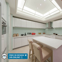 Armoires de cuisine modulaires sur mesure George Group, design moderne, finition stratifiée, robinet inclus.
