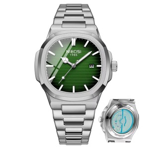 Drioshipping Watch Business Waterproof Male <b>Clock</b> Luminous <b>Date</b> Stainless Steel Square Quartz Men Watch 2619 - Product Image 3