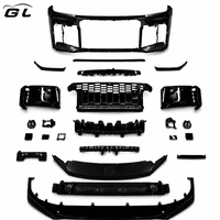 Kit carrosserie de pare-chocs avant style GR Sport pour Toyota RAV4, conversion de la face avant, calandre, cache de feux antibrouillard, non peint, noir brillant
