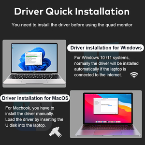 منتج جديد ، أفكار رباعية لشاشة الكمبيوتر المحمول ، موسع شاشة محمول ، بوصة IPS <span class=keywords><strong>LCD</strong></span> ، سلسلة الأعمال من النوع C - Product Image 3