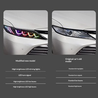 Phares LED RGB Demon Eyes pour Toyota Camry 2018-2023, ensemble de projecteurs laser, commande par application, Plug & Play