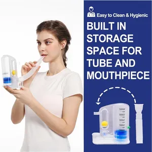 Phổi Exerciser thiết bị thở huấn luyện viên 5000ml hít khối lượng đo lường, được trang bị với bóng chỉ số tốc độ dòng chảy - Product Image 3