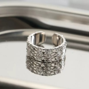 Cross Pattern Men's Ring Geometric Design Index Finger Pinky Jewelry Gift Accessory - Product Image 3