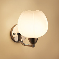Accueil Hôtel Bureau Boutique Décoratif Tendance Moderne Double Tête Matériau en Verre E27 Ampoule Lumières Led Appliques Murales