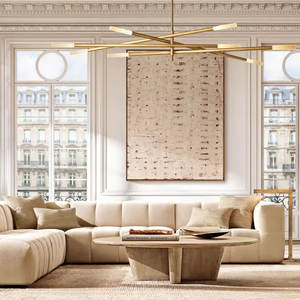 Contemporary Modern Design Living Room Copper LED Chandelier with Warm White Light for Restaurant Bar Luxury - Product Image 4