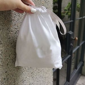 Recyclable Cotton Canvas <b>Drawstring</b> <b>Bag</b> 8x10CM & 10x15CM Sizes with Rope Handle for Storage Packaging Eco-Friendly Shopping <b>Bags</b> - Product Image 3