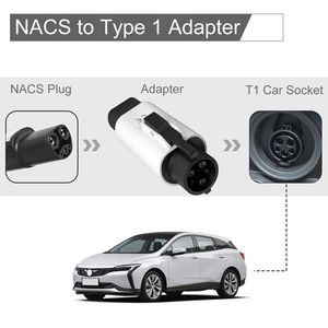 หัวต่อเครื่องชาร์จ48Amp EV สำหรับ J1772อะแดปเตอร์ EV สำหรับเครื่องชาร์จเทสลาฟ - Product Image 4