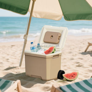 Nevera Portátil con Ruedas para Playa y Exteriores, 18L, para Bebidas y Pesca, con Asa Extensible - Product Image 1