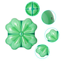 B03 F Nouveau design personnalisé, flotteur gonflable en PVC en forme de trèfle à quatre feuilles, accessoires de piscine, chaises longues pour la natation