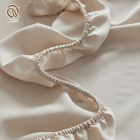 Parure de draps plats King Size écologiques 100 % Lyocell d'eucalyptus imprimés certifiés OEKO-TEX, personnalisables, à poches profondes