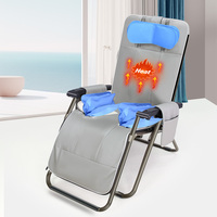 Portable pliable électrique Shiatsu chauffage Vibration Air Compression chaise de Massage en cuir PU contrôle de synchronisation certifié CE 1 an